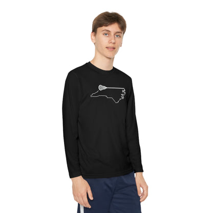 North Carolina Lacrosse Performance Long-sleeved Tee (Youth)