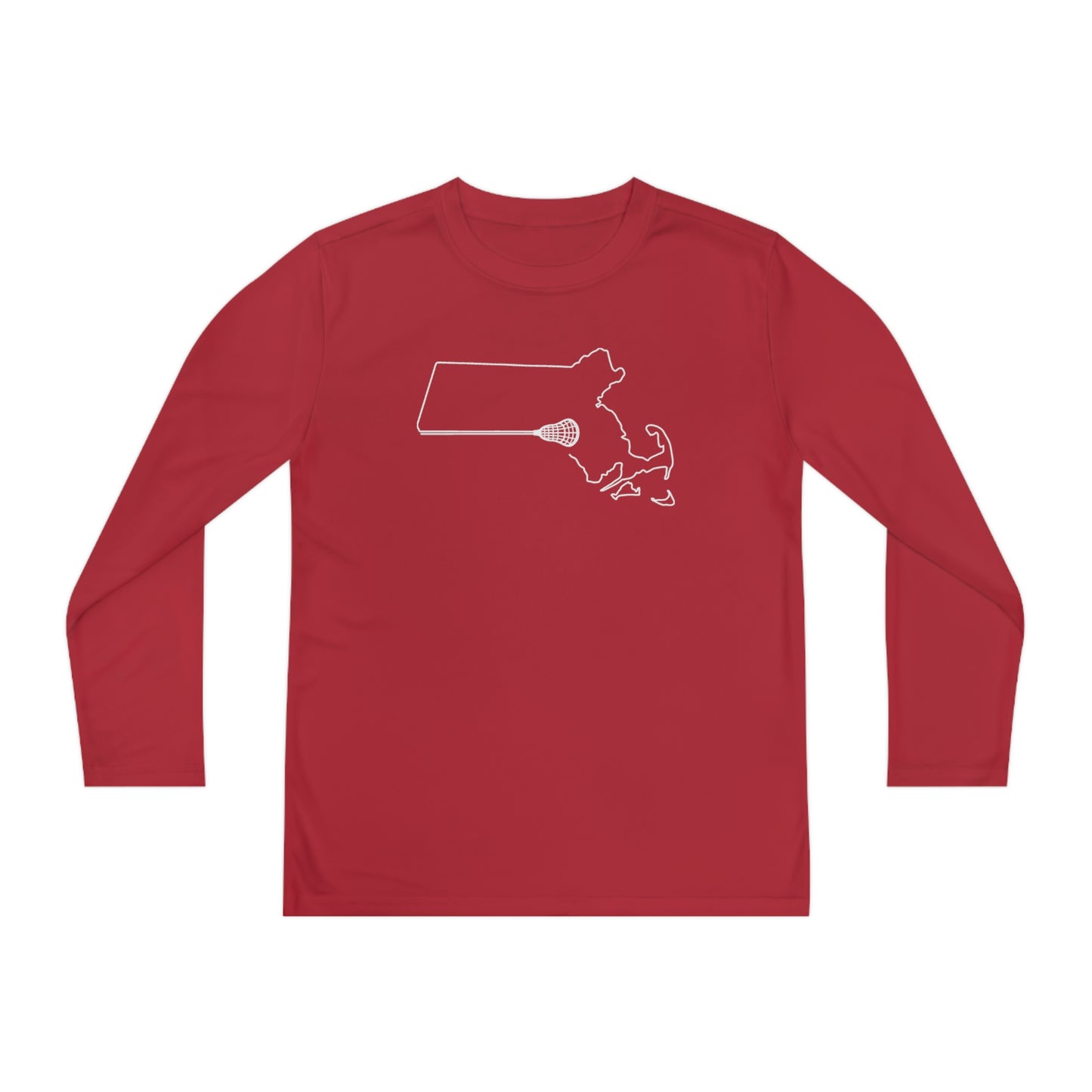 Massachusetts Lacrosse Performance Long-sleeved Tee (Youth)