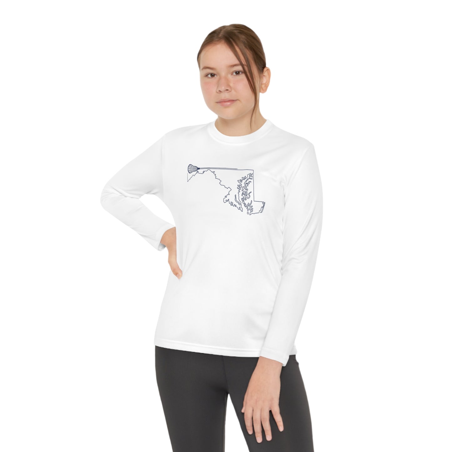 Maryland Lacrosse Performance Long-sleeved Tee (Youth)