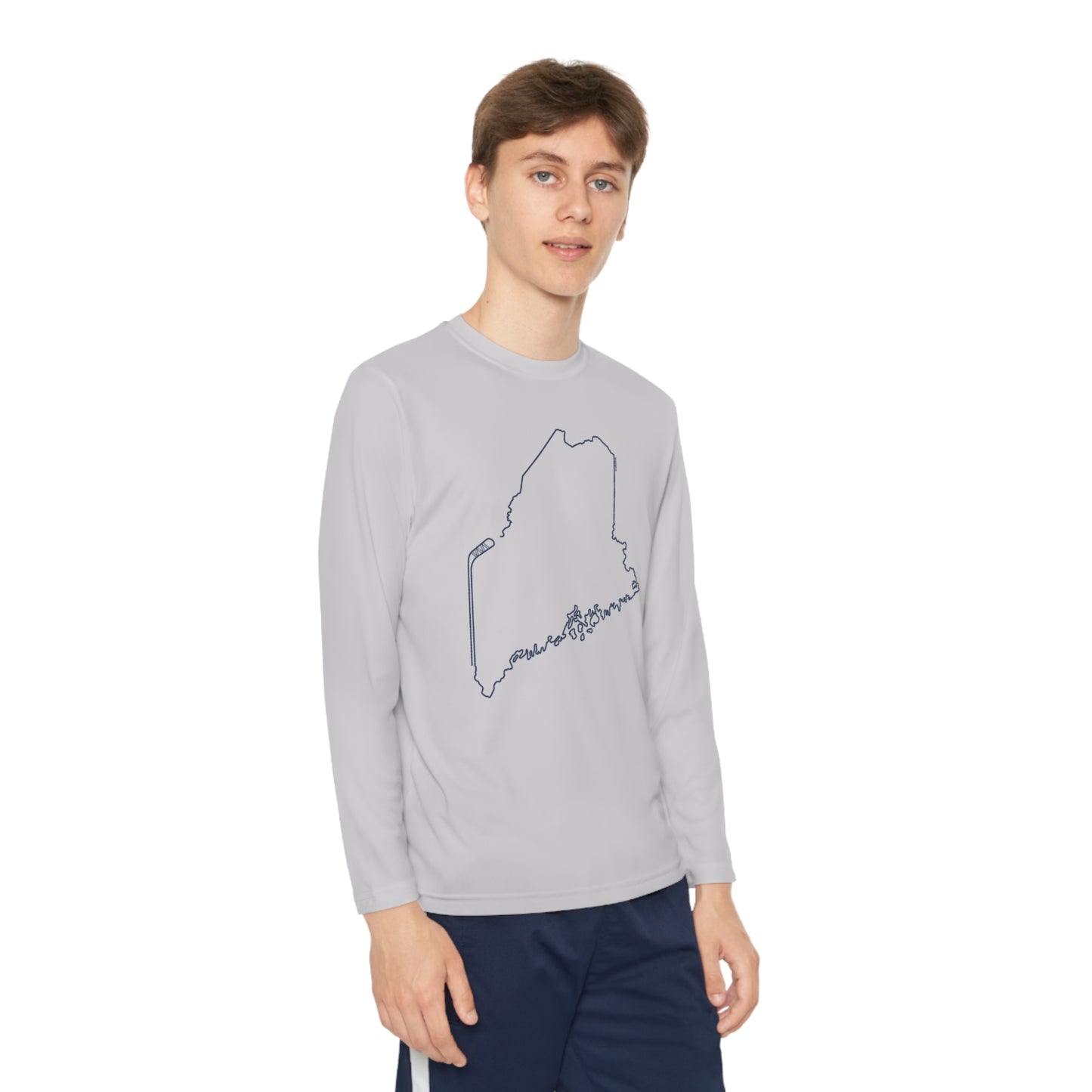 Maine Hockey Performance Long-sleeved Tee (Youth)