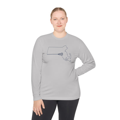 Massachusetts Lacrosse Long-sleeved UV Performance Tee (Unisex)