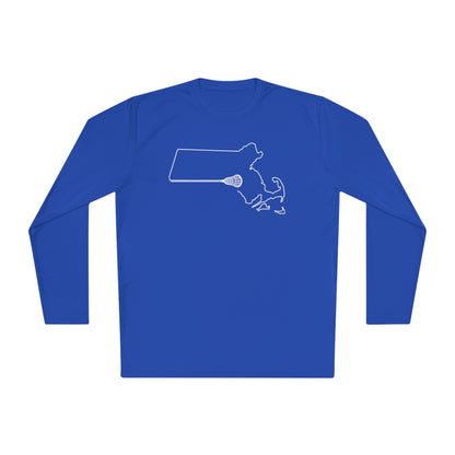 Massachusetts Lacrosse Long-sleeved UV Performance Tee (Unisex)