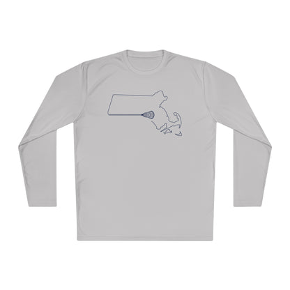 Massachusetts Lacrosse Long-sleeved UV Performance Tee (Unisex)