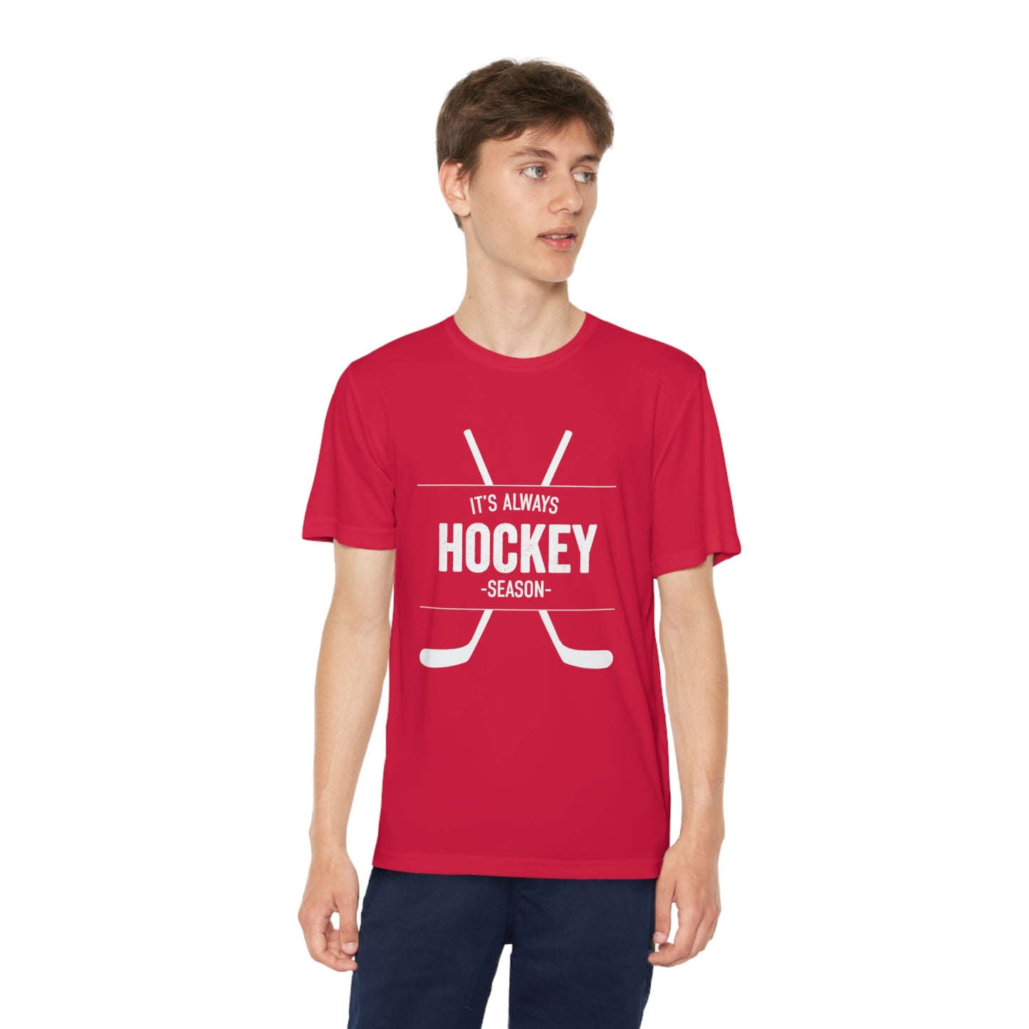 It's Always Hockey Season Performance Tee (Youth)