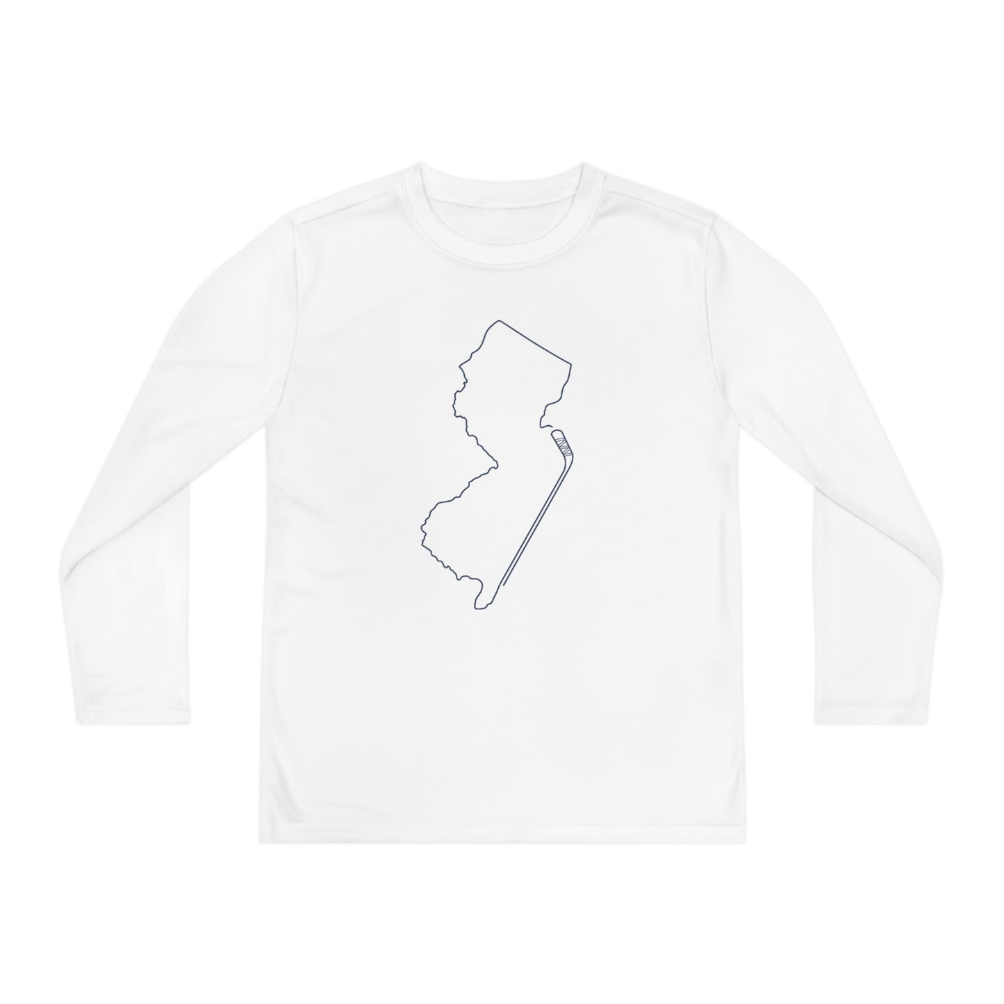 New Jersey Hockey Performance Long-sleeved Tee (Youth)