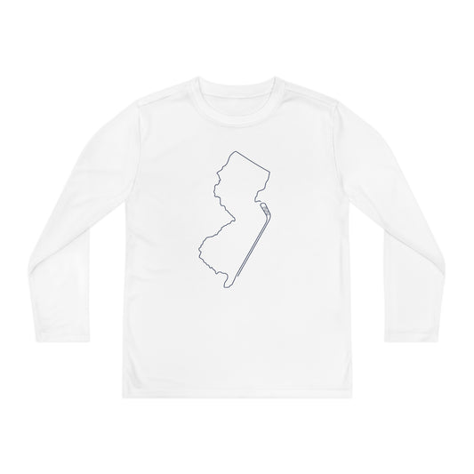 New Jersey Hockey Performance Long-sleeved Tee (Youth)