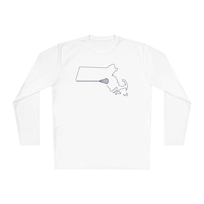 Massachusetts Lacrosse Long-sleeved UV Performance Tee (Unisex)