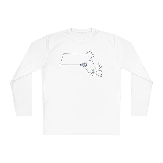 Massachusetts Lacrosse Long-sleeved UV Performance Tee (Unisex)