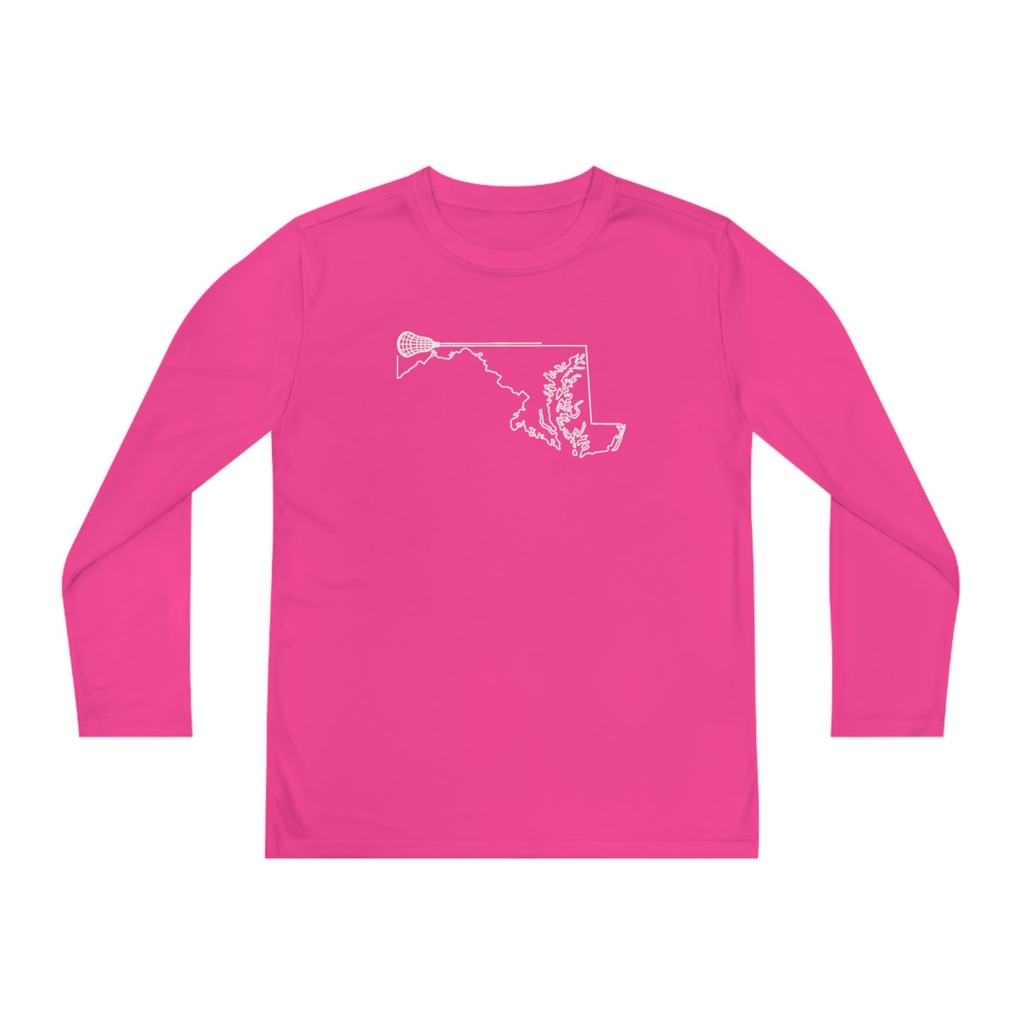 Maryland Lacrosse Performance Long-sleeved Tee (Youth)