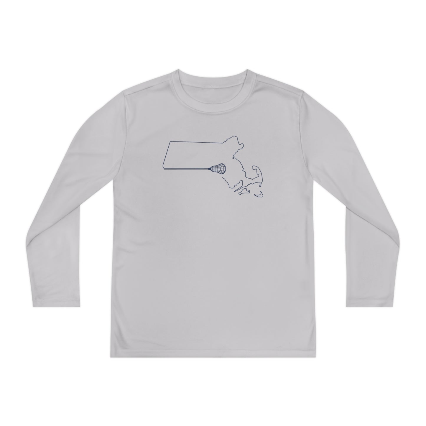 Massachusetts Lacrosse Performance Long-sleeved Tee (Youth)