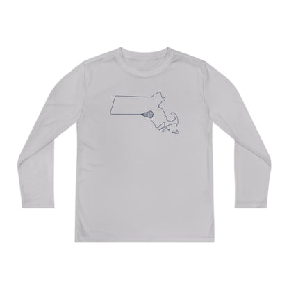 Massachusetts Lacrosse Performance Long-sleeved Tee (Youth)