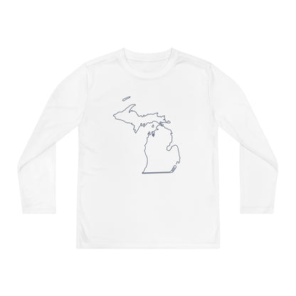 Michigan Hockey Performance Long-sleeved Tee (Youth)