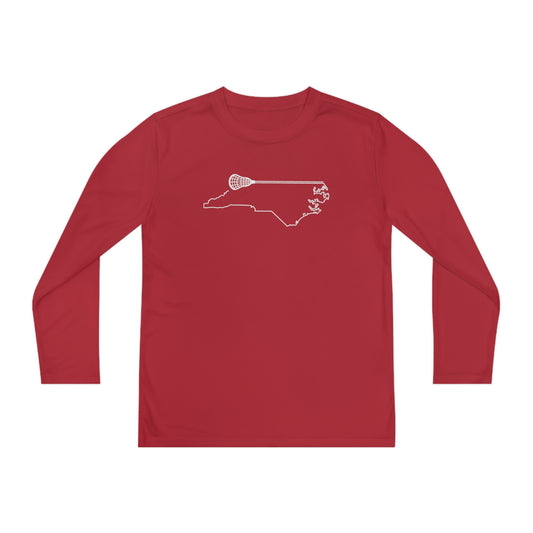 North Carolina Lacrosse Performance Long-sleeved Tee (Youth)