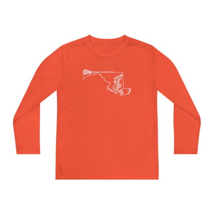 Maryland Lacrosse Performance Long-sleeved Tee (Youth)