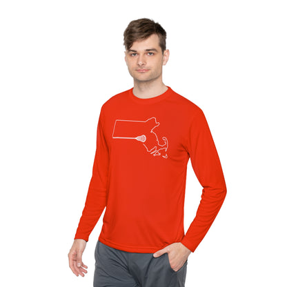 Massachusetts Lacrosse Long-sleeved UV Performance Tee (Unisex)