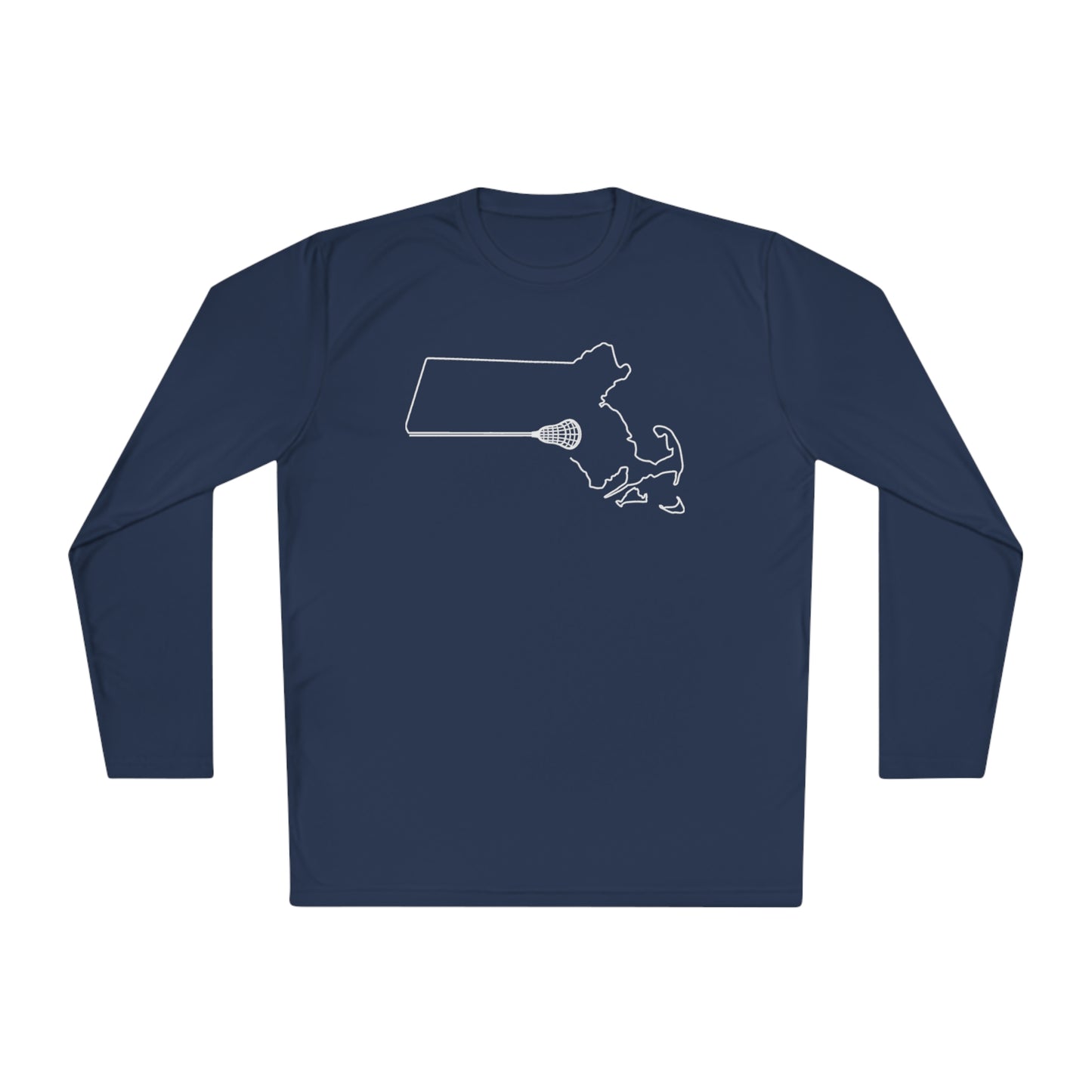 Massachusetts Lacrosse Long-sleeved UV Performance Tee (Unisex)