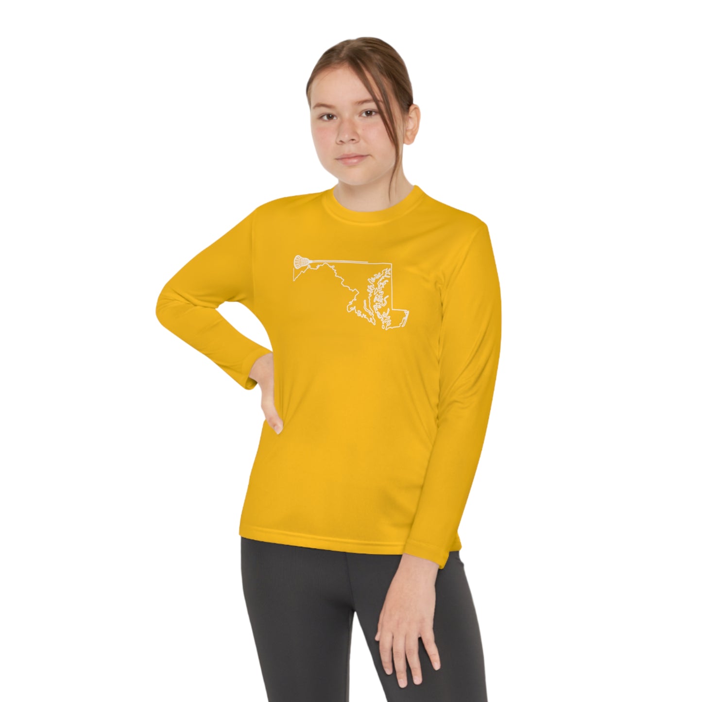 Maryland Lacrosse Performance Long-sleeved Tee (Youth)