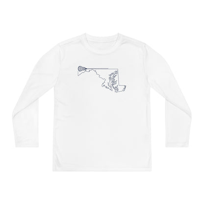 Maryland Lacrosse Performance Long-sleeved Tee (Youth)