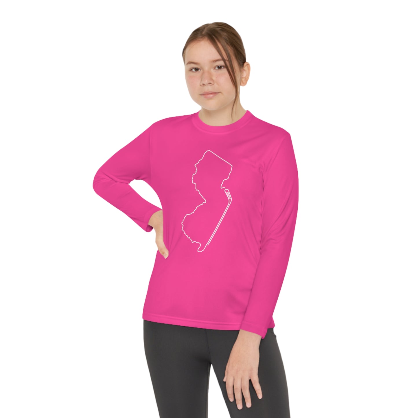 New Jersey Hockey Performance Long-sleeved Tee (Youth)