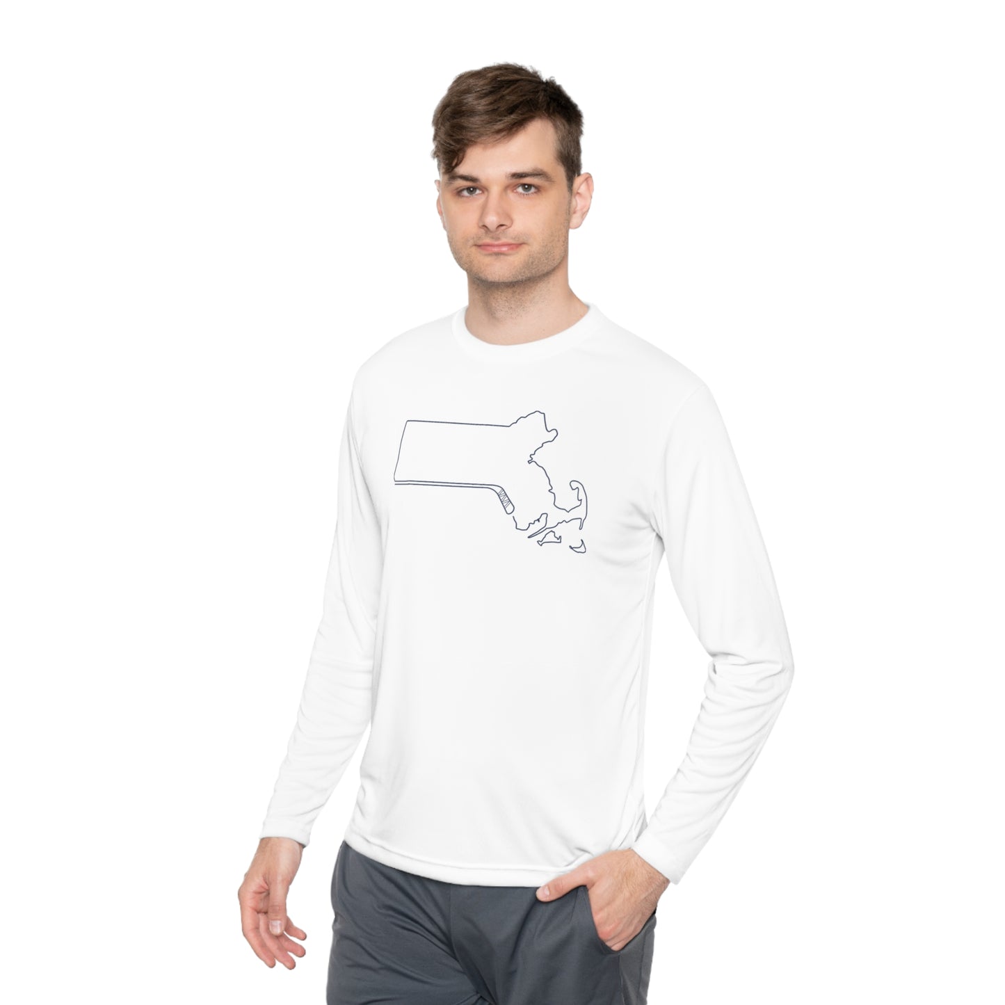 Massachusetts Hockey Long-sleeved UV Performance Tee