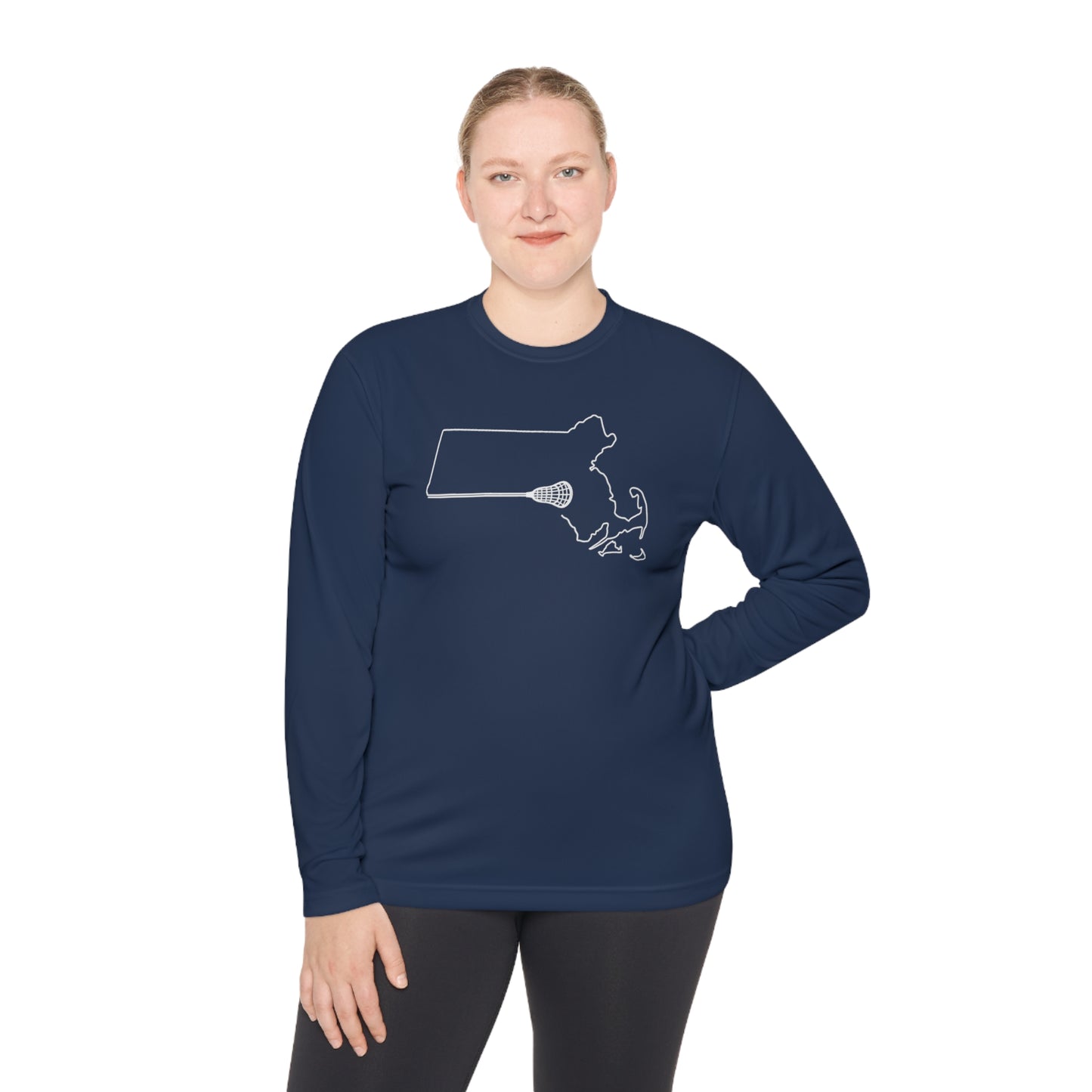 Massachusetts Lacrosse Long-sleeved UV Performance Tee (Unisex)