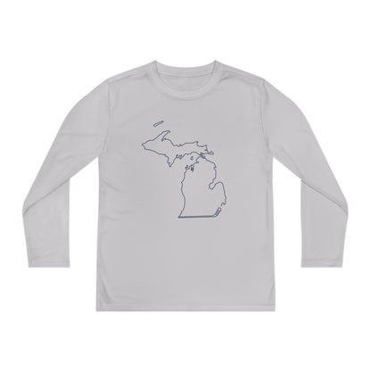 Michigan Hockey Performance Long-sleeved Tee (Youth)