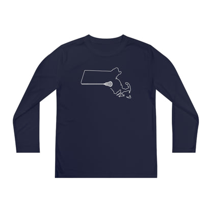 Massachusetts Lacrosse Performance Long-sleeved Tee (Youth)