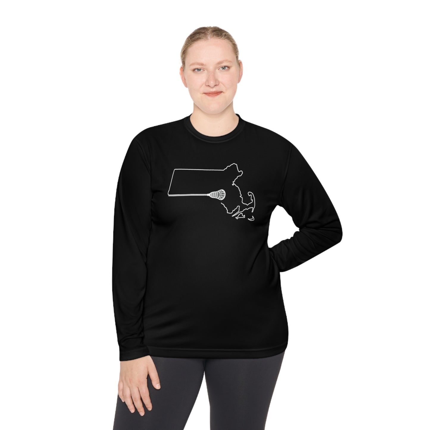 Massachusetts Lacrosse Long-sleeved UV Performance Tee (Unisex)