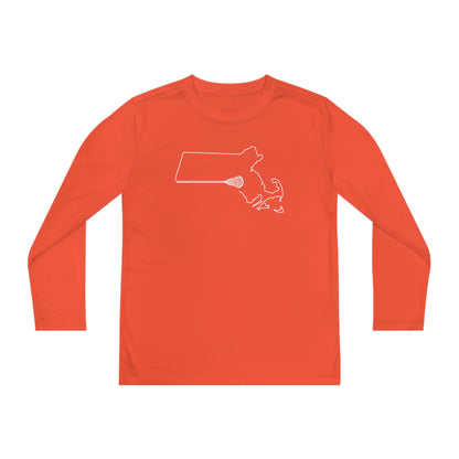 Massachusetts Lacrosse Performance Long-sleeved Tee (Youth)