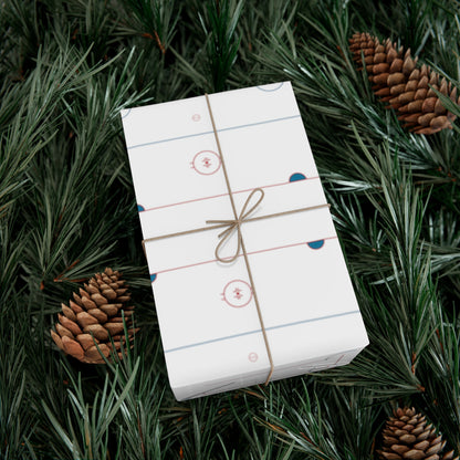 Hockey rink gift wrap