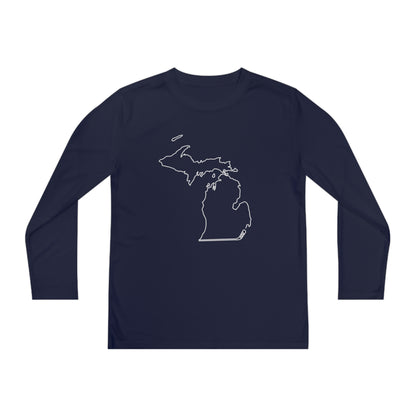 Michigan Hockey Performance Long-sleeved Tee (Youth)