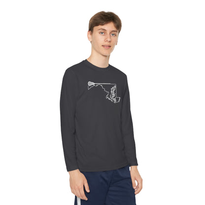 Maryland Lacrosse Performance Long-sleeved Tee (Youth)