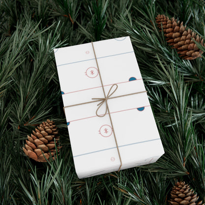 Hockey rink gift wrap