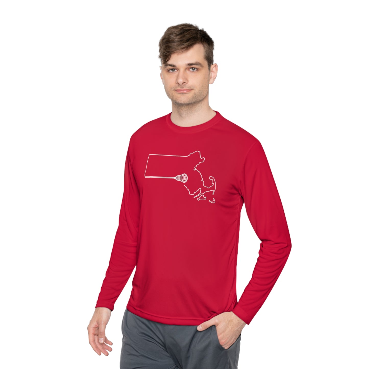 Massachusetts Lacrosse Long-sleeved UV Performance Tee (Unisex)