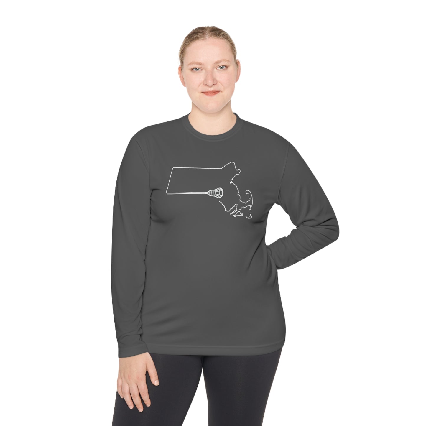 Massachusetts Lacrosse Long-sleeved UV Performance Tee (Unisex)