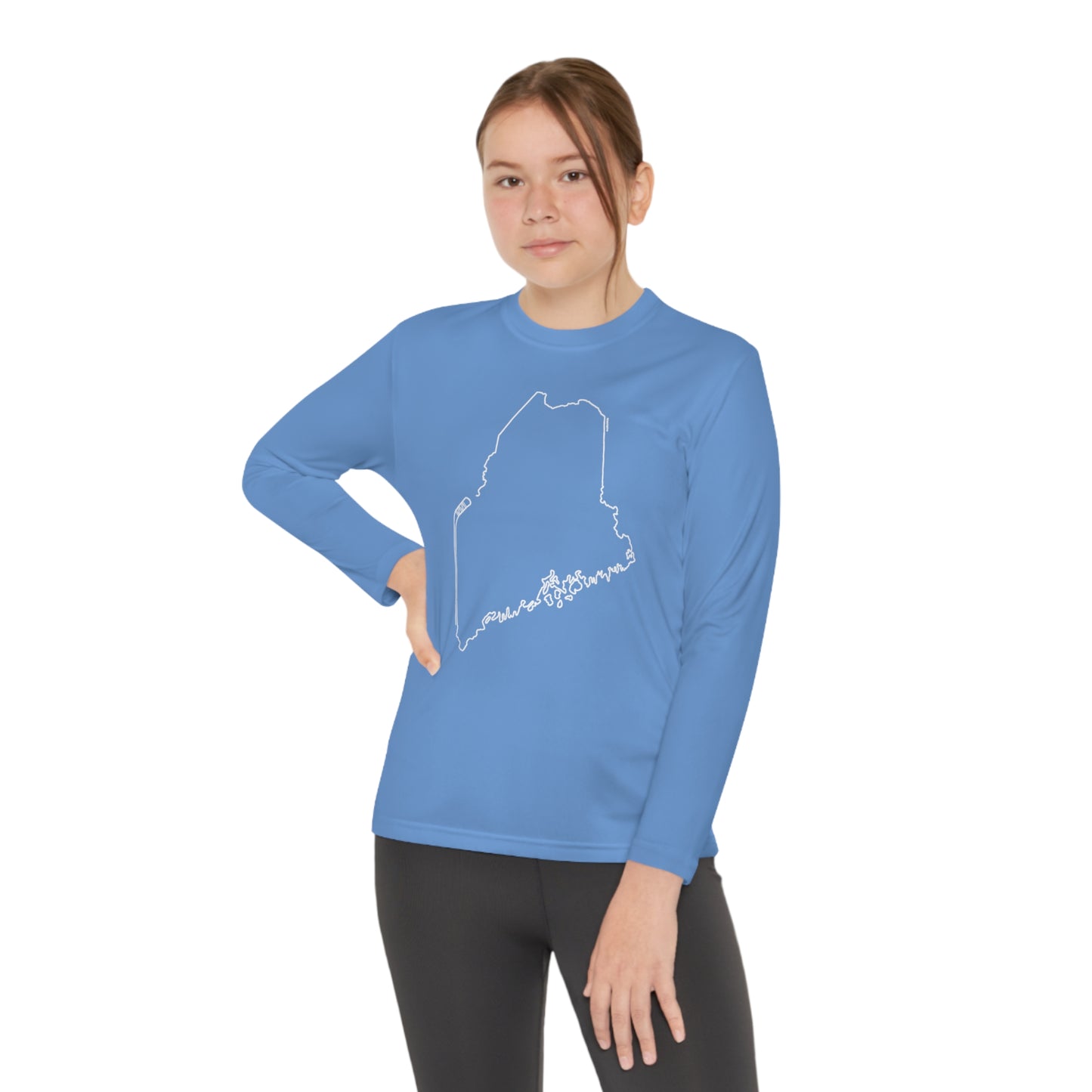 Maine Hockey Performance Long-sleeved Tee (Youth)