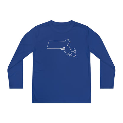 Massachusetts Lacrosse Performance Long-sleeved Tee (Youth)