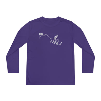 Maryland Lacrosse Performance Long-sleeved Tee (Youth)