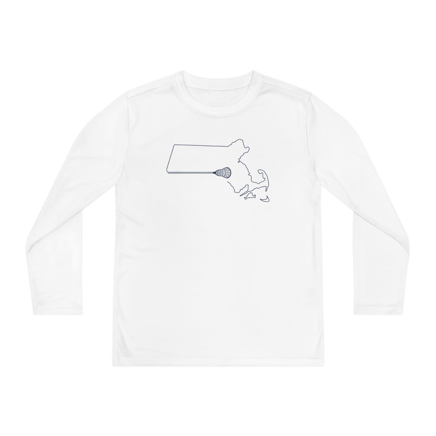 Massachusetts Lacrosse Performance Long-sleeved Tee (Youth)