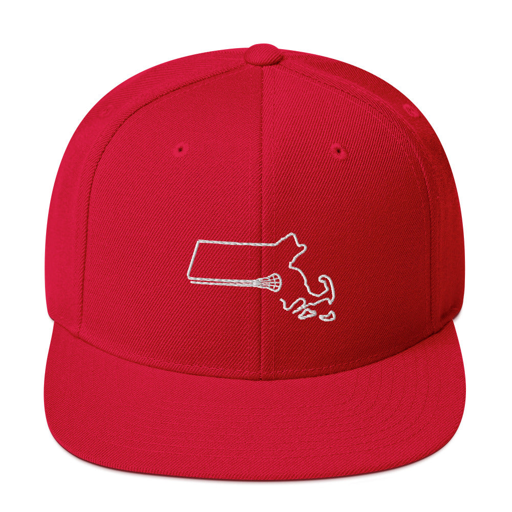 Massachusetts Lacrosse Snapback Hat