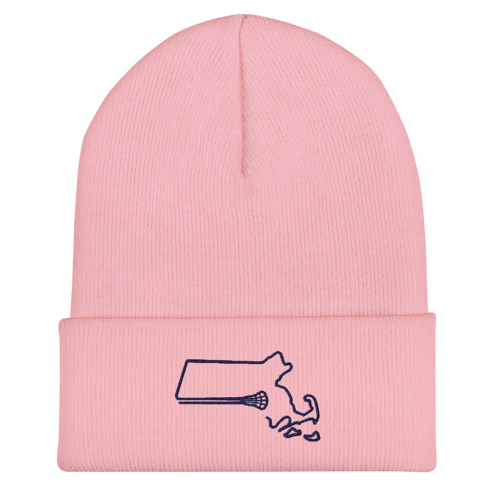 Massachusetts Lacrosse Cuffed Beanie