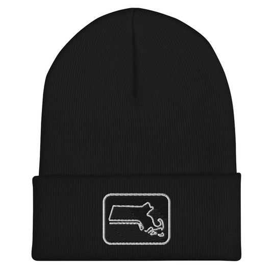 Massachusetts Hockey Patch Cuffed Beanie