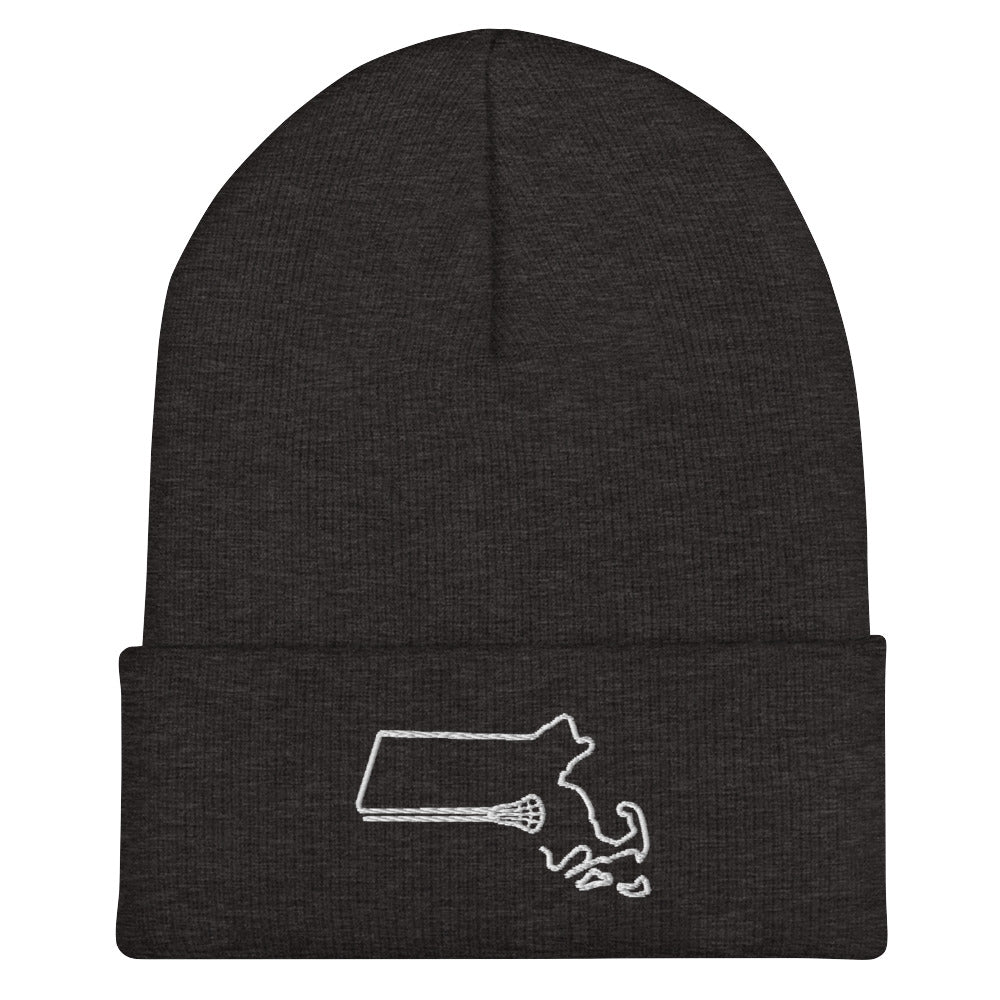 Massachusetts Lacrosse Cuffed Beanie