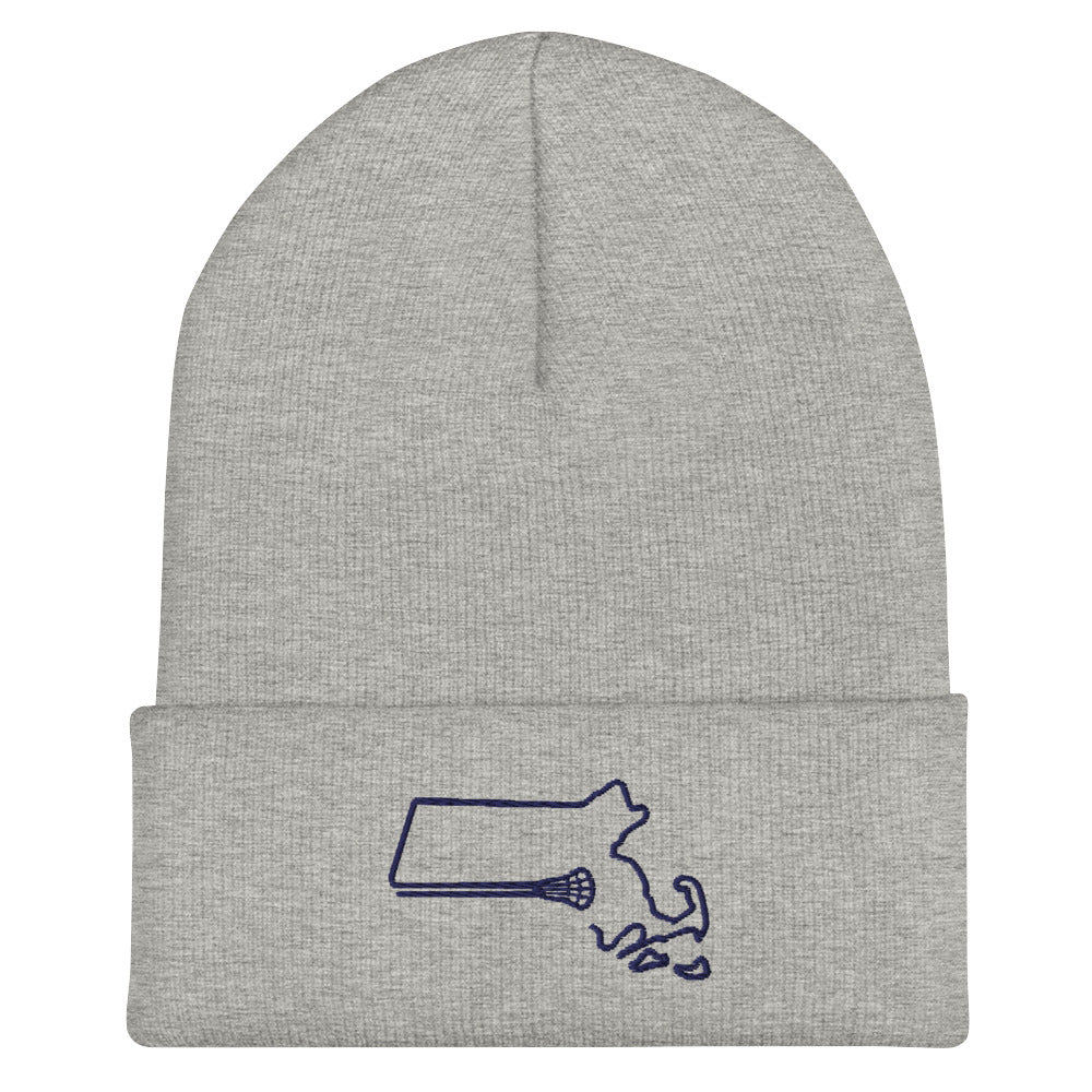 Massachusetts Lacrosse Cuffed Beanie