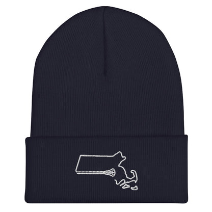 Massachusetts Lacrosse Cuffed Beanie