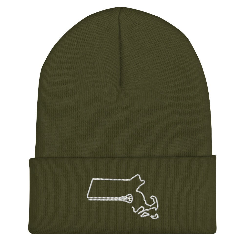 Massachusetts Lacrosse Cuffed Beanie