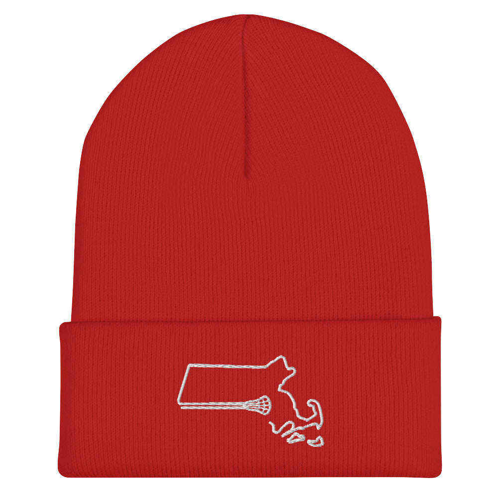 Massachusetts Lacrosse Cuffed Beanie