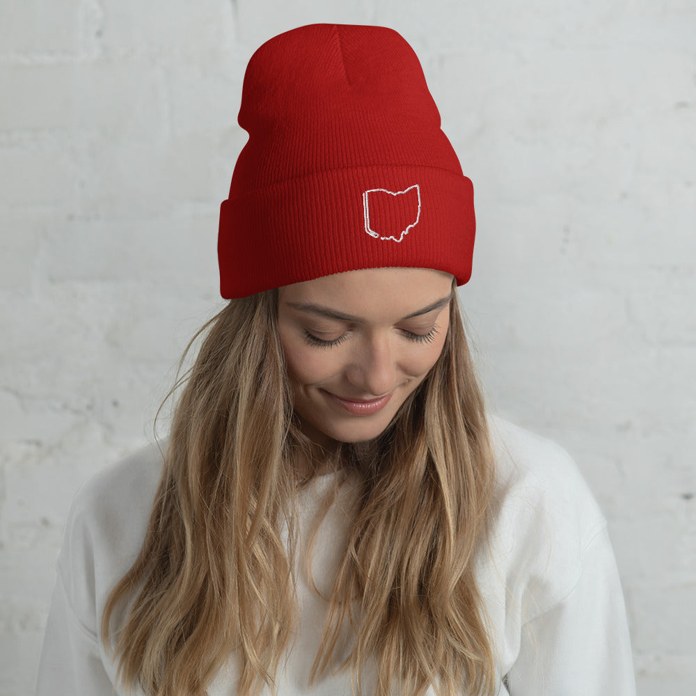 Ohio Hockey Cuffed Beanie