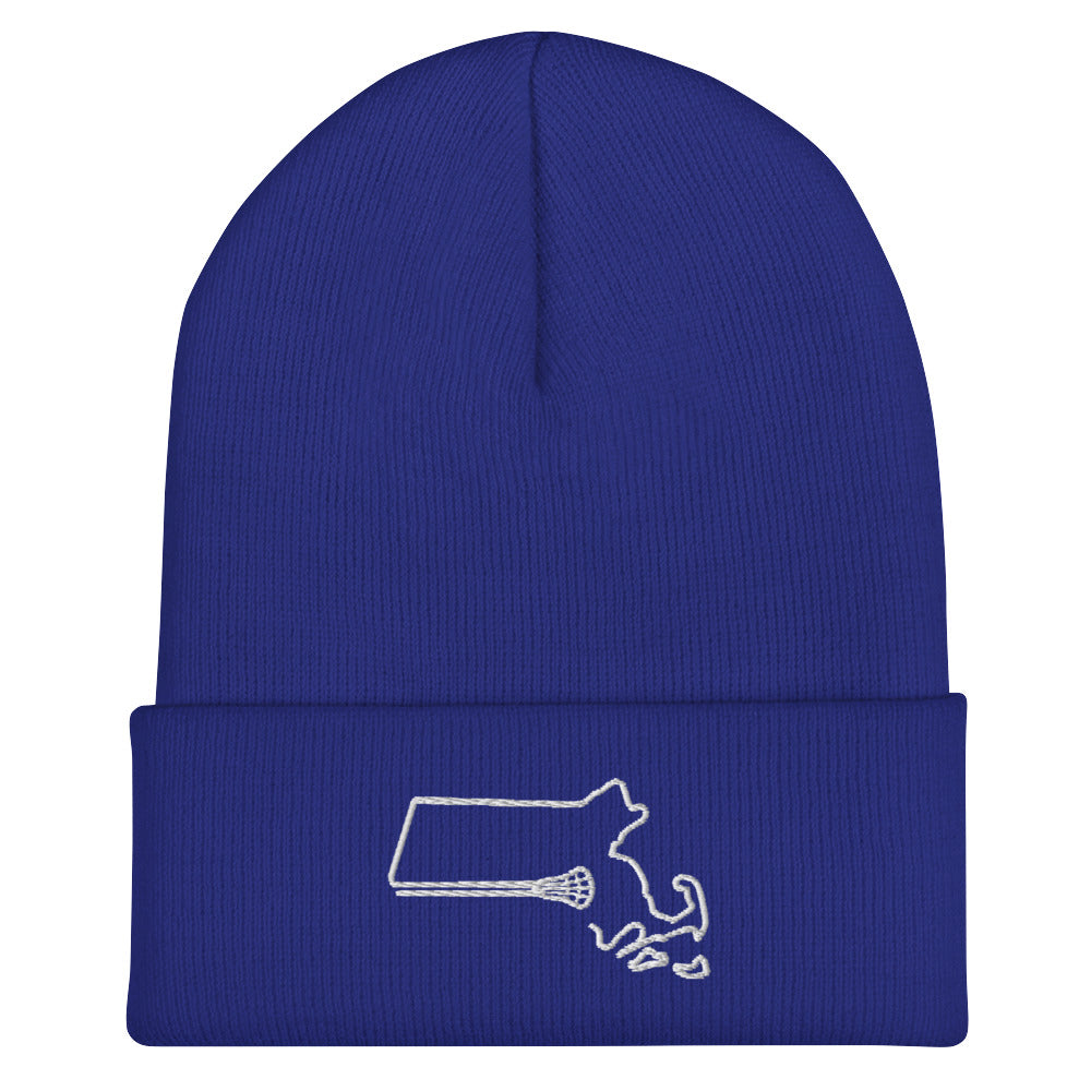 Massachusetts Lacrosse Cuffed Beanie