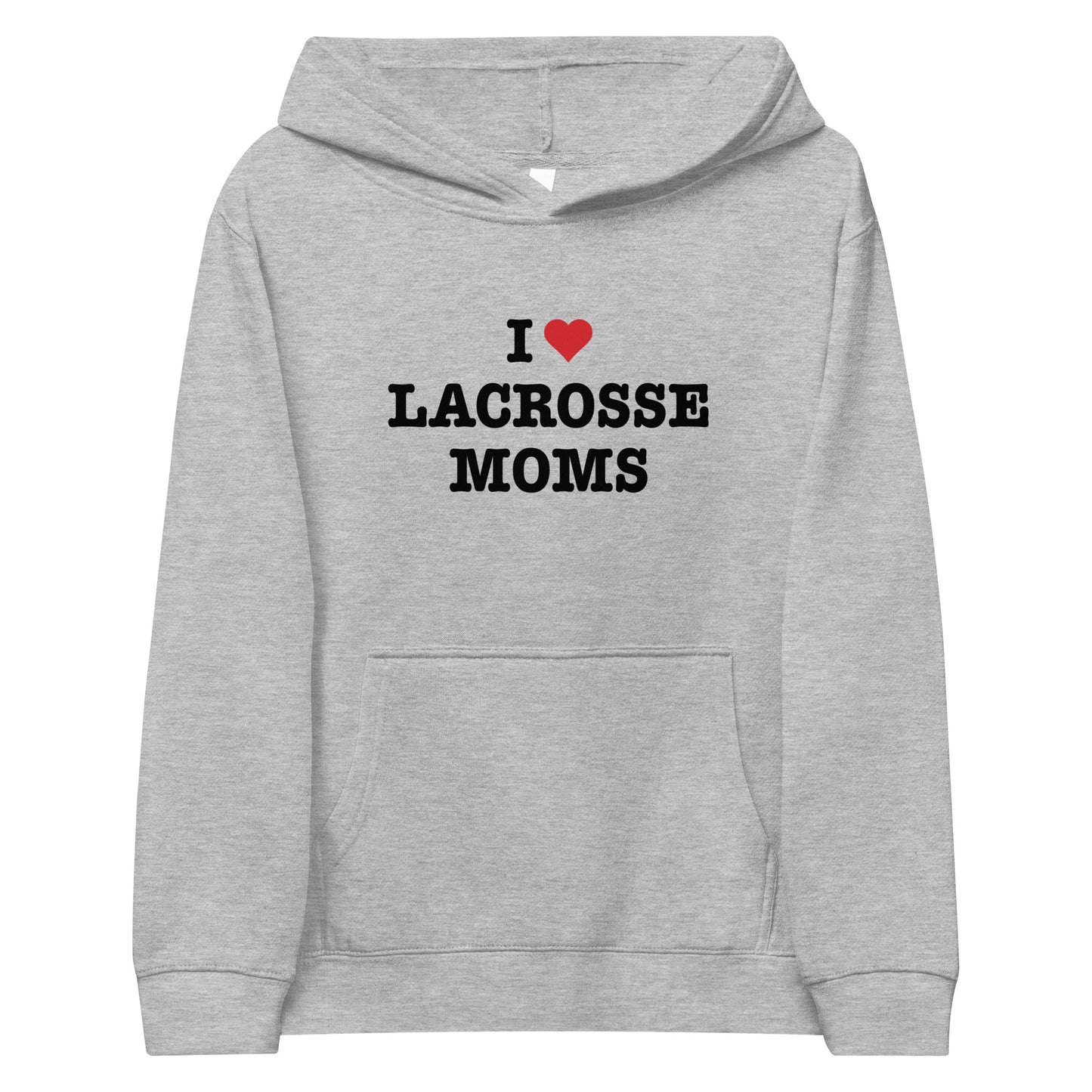 I Heart Lacrosse Moms Hoodie (Youth)